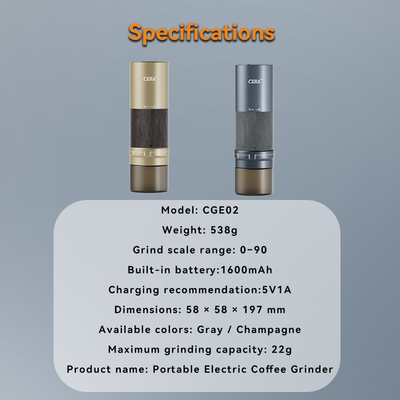 CGE02 Portable Electric Coffee Grinder